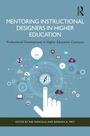 "Mentoring Instructional Designers in Higher Education" und Illustrationen von digitalen Symbolen und Hand mit Fingerzeig.