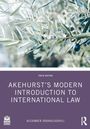 "Tenth Edition: Akehurst’s Modern Introduction to International Law, Alexander Orakhelashvili. Olivenzweige im Hintergrund."