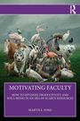 "Motivating Faculty" mit Tieren: Zebra, Tiger, Bär, Pferd, Vögel in grüner Landschaft, orang-Utan zentral.