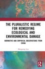"The Pluralistic Regime for Remedying Ecological and Environmental Damage" in schwarzer Schrift vor blau-rotem Hintergrund.