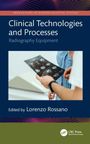 Großer Text: "Clinical Technologies and Processes". Zwei Personen betrachten radiologische Bilder.