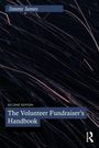 Titel: The Volunteer Fundraiser’s Handbook. Autor: Jimmy James. Hintergrund: Dunkle, dynamische Linienmuster.
