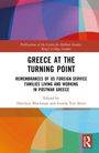 "GREECE AT THE TURNING POINT" in großen Buchstaben. Untertitel handelt vom Leben US-amerikanischer Familien im Nachkriegs-Griechenland.