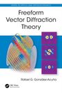 „Freeform Vector Diffraction Theory“ von Rafael G. González-Acuña. Drei bunte Muster rechts, komplexe Form links.