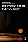 Buchtitel: "The Poetic Art of Scenography". Autorenname und Übersetzer erwähnt. Dunkler Hintergrund mit orangenem Lichtpunkt.