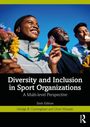 "Diversity and Inclusion in Sport Organizations, A Multi-level Perspective, Sixth Edition." Drei lachende Menschen mit Blumen.