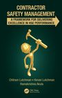 Text: "CONTRACTOR SAFETY MANAGEMENT: A FRAMEWORK FOR DELIVERING EXCELLENCE IN HSE PERFORMANCE." Figur mit Helm und Hammer.