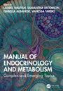 "MANUAL OF ENDOCRINOLOGY AND METABOLISM: Complex and Emerging Topics." Abstraktes, zellartiges Muster in Blau- und Grüntönen.