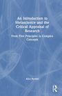 Titel: An Introduction to Metascience and the Critical Appraisal of Research. Autor: Alex Byrnes. Blaues Hintergrundmuster.