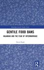 "GENTILE FOOD BANS" und "HALAKHAH AND THE FEAR OF INTERRIAGE" steht vor blauem Hintergrund mit weißen, floralen Mustern.
