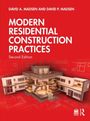 David A. Madsen: Modern Residential Construction Practices, Buch