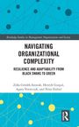 Das Cover zeigt Titel "Navigating Organizational Complexity" über Muster aus blauen und gelben Punkten.