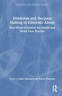 Text: "Dilemmas and Decision Making in Domestic Abuse" und "Edited by Julia Hubbard and Sarah Housden". Blaues Hintergrundmuster.