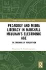 Text: Pedagogy and Media Literacy in Marshall McLuhan's Electronic Age: The Training of Perception. Autor: Panayiotes T. Tryphonopoulos. Grünes architektonisches Linienmuster im Hintergrund.