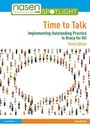 "Time to Talk: Implementing Outstanding Practice in Oracy for All, Third Edition" steht mittig. Bunte Menschengruppe bildet einen Kreis.