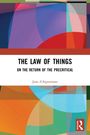 "The Law of Things: On the Return of the Precritical" von Jean d'Aspremont, abstrakte bunte Formen und Routledge-Logo.