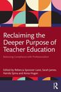 Titel: "Reclaiming the Deeper Purpose of Teacher Education". Farbige geometrische Muster im Hintergrund.