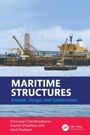 "MARITIME STRUCTURES: Analysis, Design, and Construction" von Srinivasan Chandrasekaran et al. Logo: CRC Press. Schiffswerft im Hintergrund.