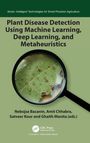 Titel: "Plant Disease Detection Using Machine Learning, Deep Learning, and Metaheuristics." Lupe vergrößert ein Blatt mit Wassertröpfchen.