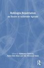 „Rohingya Repatriation: An Elusive or Achievable Agenda?“ von Mahbubur Rahman et al., blauer Hintergrund mit grafischen Linien.