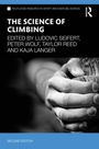 "The Science of Climbing" von Ludovic Seifert et al. Nahaufnahme von verschränkten Händen mit Kletterhandschuhen.