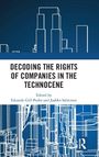 "Decoding the Rights of Companies in the Technocene," bearbeitet von Eduardo Gill-Pedro und Jaakko Salminen. Geometrische Linien.