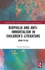 „Biophilia and Anti-Immortalism in Children’s Literature: Born to Die“ von Pamela Swanigan. Bunte abstrakte Grafik.