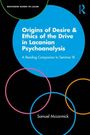 "Origins of Desire & Ethics of the Drive in Lacanian Psychoanalysis" steht in Weiß auf Blau. Bunte Ringe im Hintergrund.
