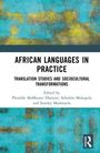 "African Languages in Practice: Translation Studies and Sociocultural Transformations" mit türkis-gelben abstrakten Mustern.