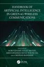 Titel: "HANDBOOK OF ARTIFICIAL INTELLIGENCE IN GREEN 6G WIRELESS COMMUNICATIONS". Abstrakte Linien und Punkte.