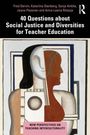 "40 Questions about Social Justice and Diversities for Teacher Education" über Gemälde zweier abstrakter Gesichter.