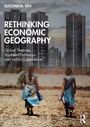 "Rethinking Economic Geography: Global Theories, Southern Pathways and Indian Experience" von Sucharita Sen. Zwei Frauen in Saris gehen. Hochhäuser im Hintergrund.