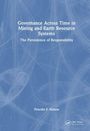 Text: "Governance Across Time in Mining and Earth Resource Systems: The Persistence of Responsibility, Priscilla P. Nelson." Abstraktes, blaues Muster im Hintergrund.