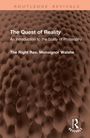 "The Quest of Reality: An Introduction to the Study of Philosophy" von The Right Rev. Monsignor Walshe. Strukturierte Oberfläche.