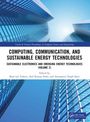 Titel: "COMPUTING, COMMUNICATION, AND SUSTAINABLE ENERGY TECHNOLOGIES." Bild zweier moderner Glasgebäude von unten.