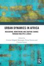 „URBAN DYNAMICS IN AFRICA“, Text über abstraktem, türkis-gelben Kunstwerk. Editoren: C.D. Henriques, V. Ferreira, C. Cavaco.
