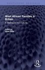 „West African Families in Britain: A Meeting of Two Cultures“, herausgegeben von June Ellis. Dunkle, strukturierte Oberfläche.