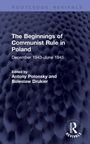 "The Beginnings of Communist Rule in Poland", Dez. 1943–Juni 1945, von Antony Polonsky und Boleslaw Drukier. Texturierter Hintergrund.