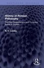 "History of Russian Philosophy. The First Comprehensive and Complete Survey in English. N. O. Lossky." Text auf dunkelblauem Hintergrund.