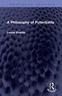 "A Philosophy of Potentiality" von Leone Vivante. Dunkles Muster mit runden, glänzenden Erhebungen.