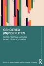 "Gendered (In)Visibilities" steht groß über einem grafischen Muster mit farbigen Händen auf vertikalen Streifen.