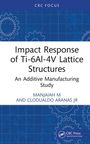"Impact Response of Ti-6Al-4V Lattice Structures." Blaues technisches Muster, weiße Fläche in der Mitte.