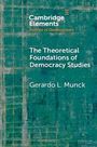 Titel: "The Theoretical Foundations of Democracy Studies" von Gerardo L. Munck, Hintergrund in Türkis.