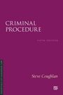 Text: "CRIMINAL PROCEDURE", "FIFTH EDITION", "Steve Coughlan". Dunkelviolette Buchcover.