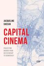 „Jacqueline Sheehan: CAPITAL CINEMA. Projecting Madrid from Dictatorship to Democracy." Blau-weiße Stadtkarte im Hintergrund.