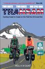 „Two Brits, Two Bikes, One Epic Ride. Transam. Cycling Coast to Coast on the Trail the US loved first.“ Zwei Radfahrer vor Berg.