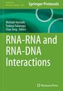 Buchtitel: "RNA-RNA and RNA-DNA Interactions". Herausgeber: Michiaki Hamada, Tsukasa Fukunaga, Chao Zeng. Grünes Cover.