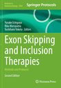 Springer Protocols, Exon Skipping and Inclusion Therapies. Grüne Abdeckung mit stilisiertem Muster und Verlagslogo.