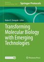 Oben steht "Springer Protocols". Darunter: "Transforming Molecular Biology with Emerging Technologies". Grün mit Symbolen.