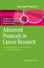 Titel: "Advanced Protocols in Cancer Research". 
Beschreibung: Grünes und pinkes Cover mit Autoren. Springer Protocols und Humana Press sind erwähnt.